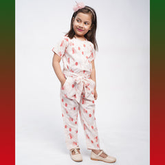 Printed Girls Jumpsuit