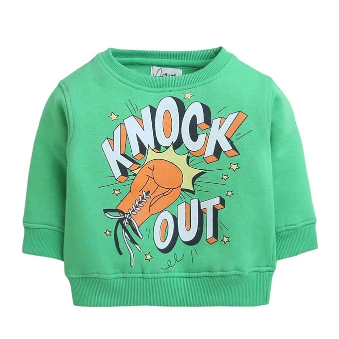 Boys Cotton and Polyester Round Neck Sweatshirts