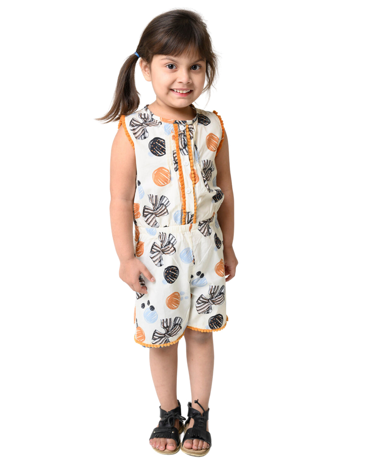 Printed Girls Jumpsuit