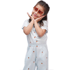 Ice Cream Printed Girls Jumpsuit