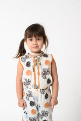 Printed Girls Jumpsuit