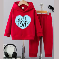 I love DAD Hoodie and Trouser