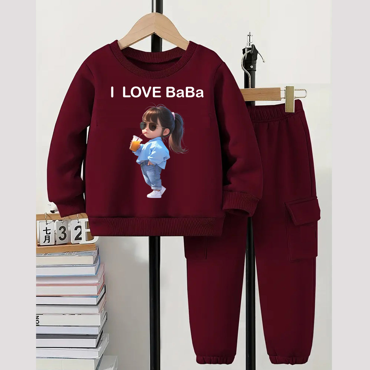 I Love Baba Sweatshirt  and Trouser