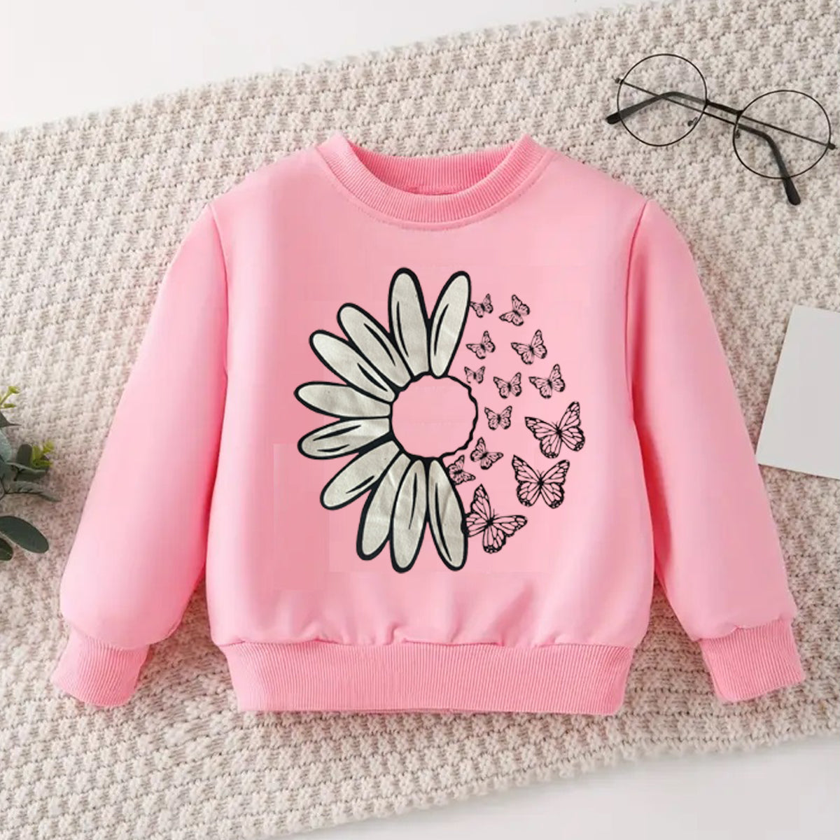 Flower Pink Sweatshirt