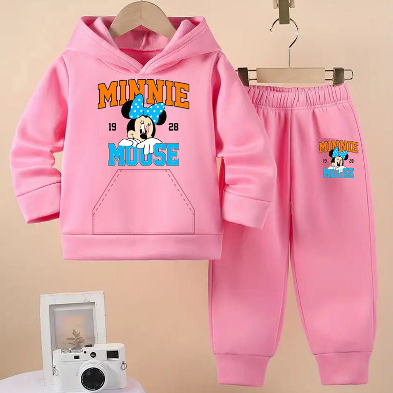 Mick Mouse Pink  Hoodie  and Trouser