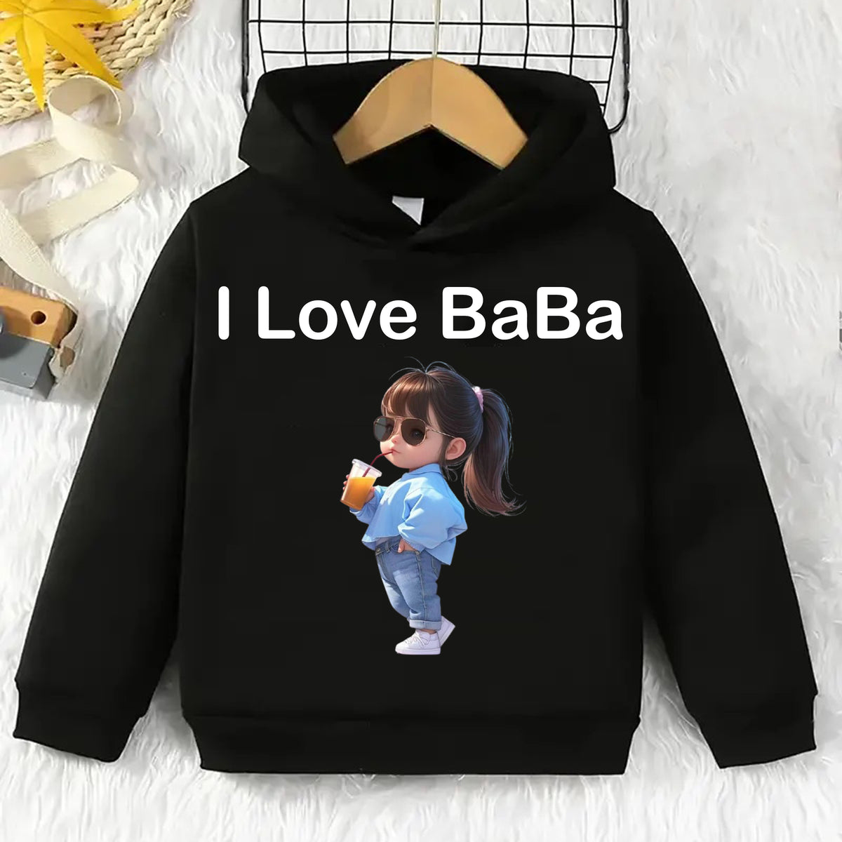 I Love BABA  Pullover Hoodie