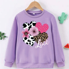 Hearts Fleece Sweatshirt